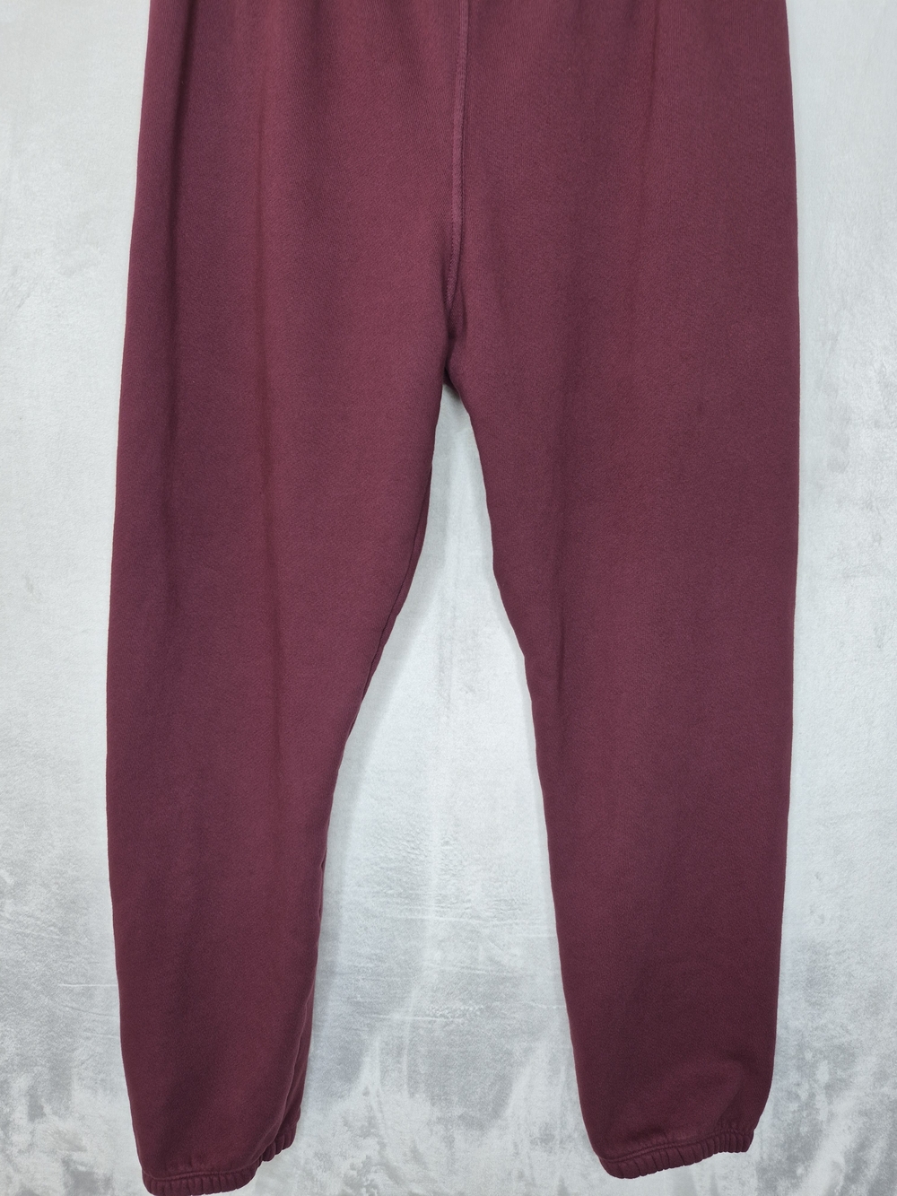 perfectwhitetee 100% Cotton Fleece Sweatpants Joggers Burgundy Womens Medium - Picture 3 of 9